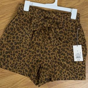 Woman’s small shorts/cheeta print